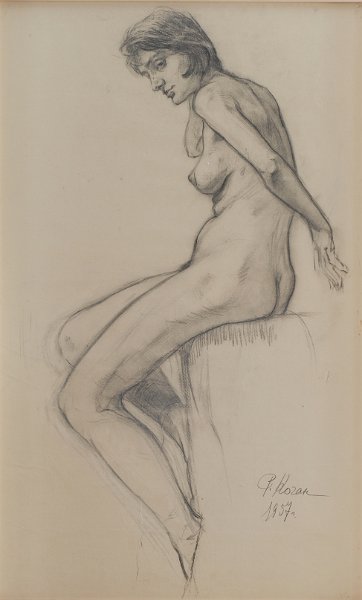 Model 1957 charcoal 80x50